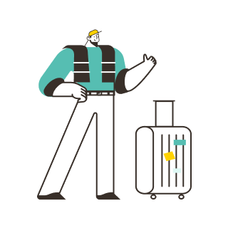 Drop off luggage at Concierge
